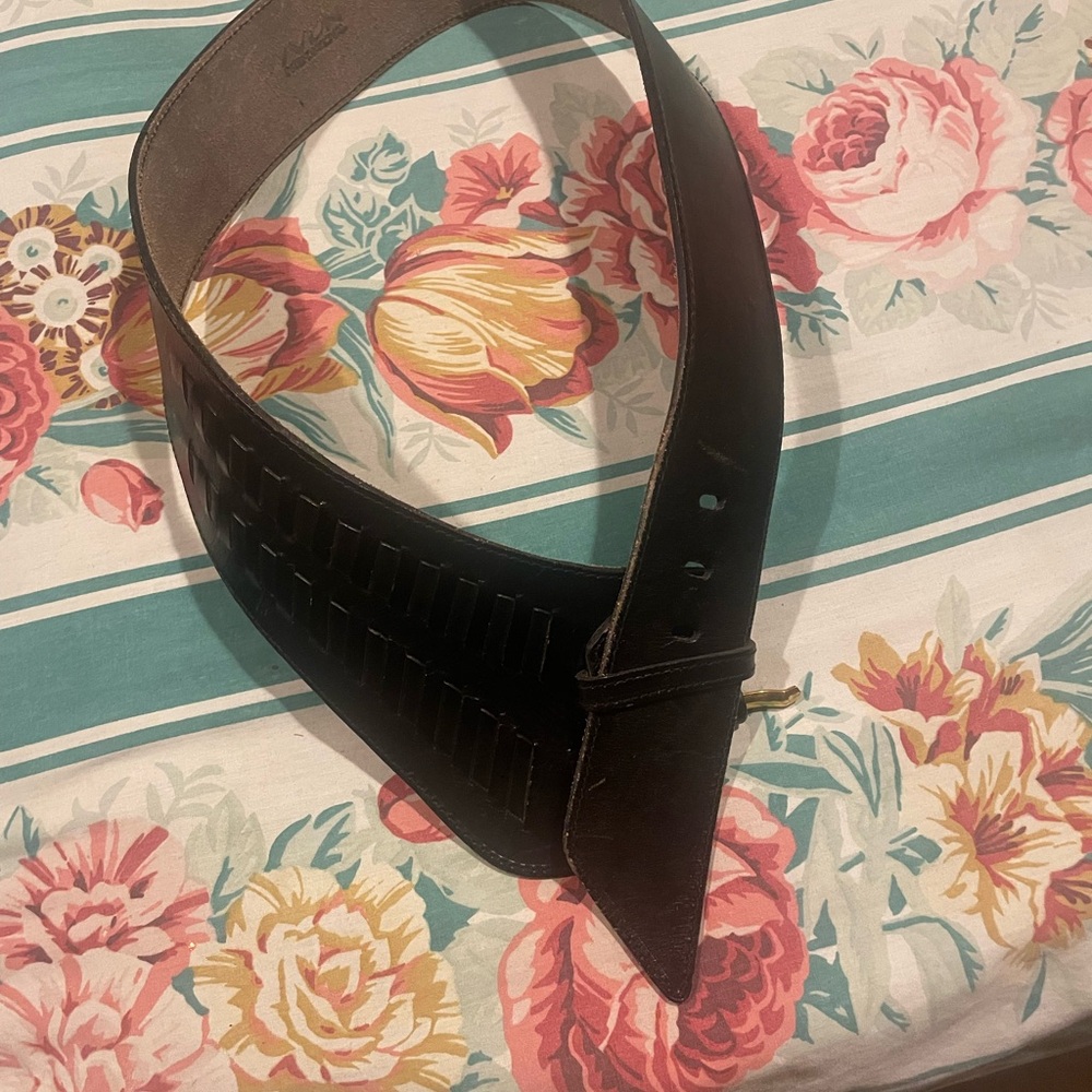 Stylish Black Leather Belt